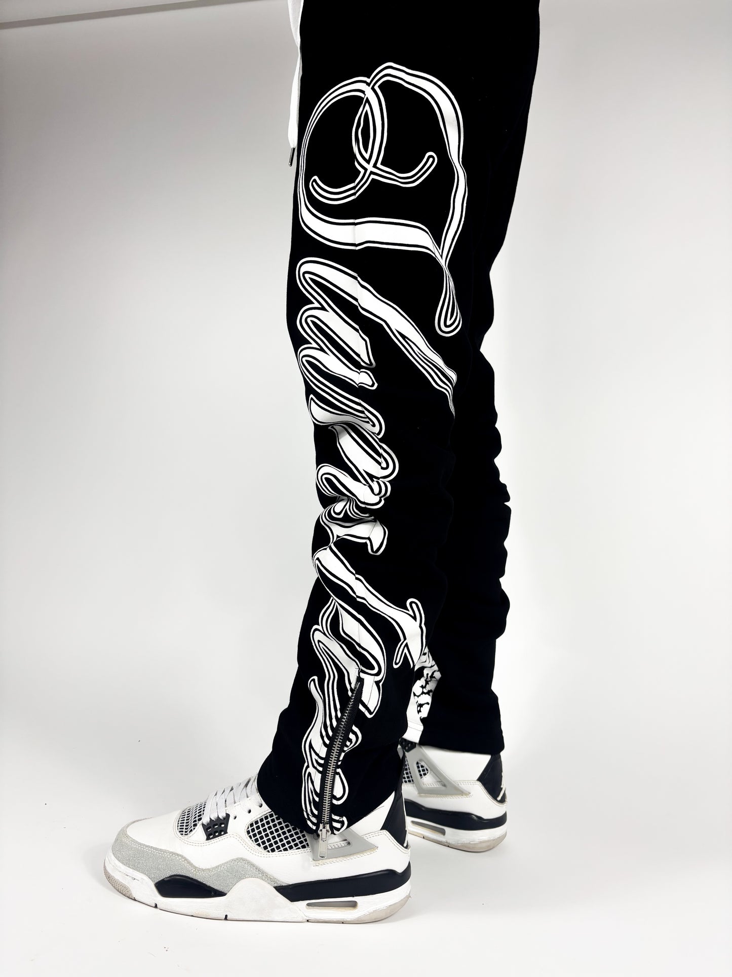 NO EVIL ANGEL SWEATPANTS BLACK