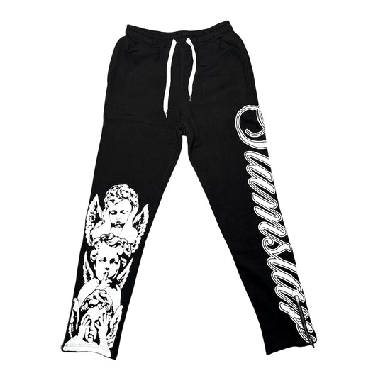 NO EVIL ANGEL SWEATPANTS BLACK