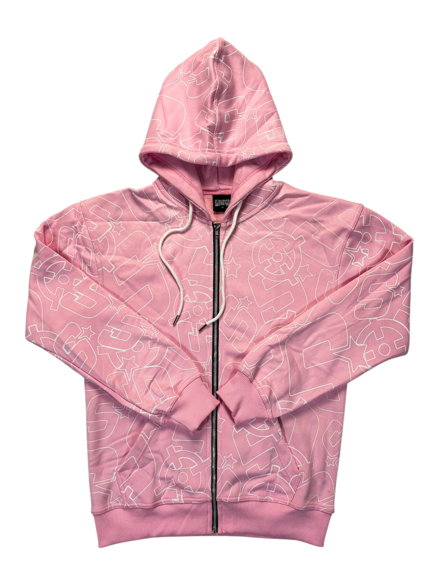 PINK SLUMSTAR ALL OVER PRINT HOODIE